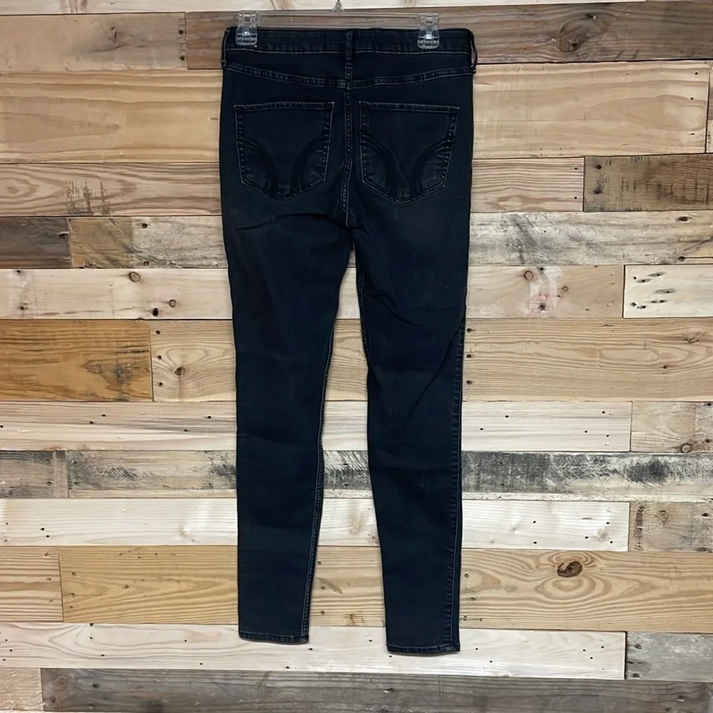 Hollister size 7R (28x31) Super Skinny High-rise Charcoal Gray Color Jeans - Picture 7 of 9